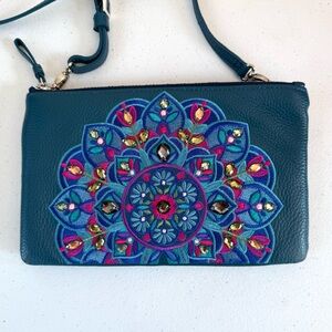 Brighton Journey to India Embroidered Crossbody